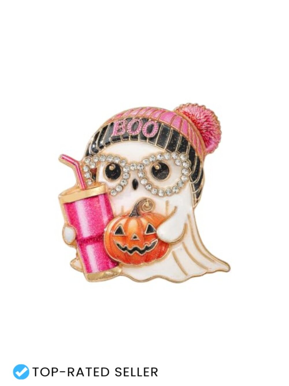 Halloween Ghost Brooches Enamel Pins Boo Pumpkin Lapel Pin